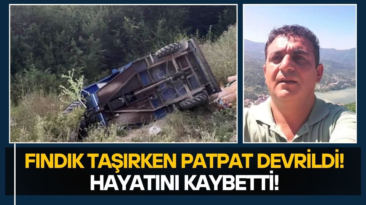 Fındık Taşırken Patpat Devrildi: 56 Yaşındaki Sürücü Hayatını Kaybetti