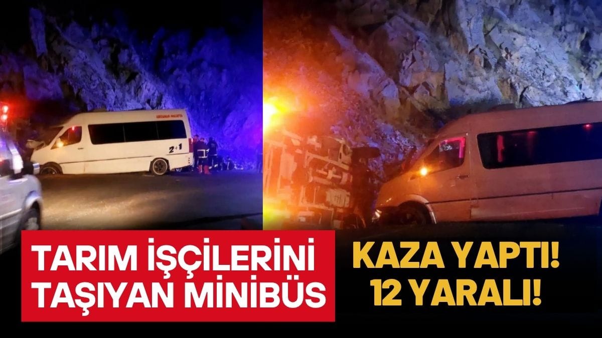 Feci Kaza: Tarım İşçilerini Taşıyan Minibüs ile Kamyonet Çarpıştı (12 Yaralı)